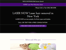 Tablet Screenshot of laser-now.com